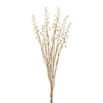 Decorative pokeweed bunch ILMOR, berries, dry look, beige, 20"/50cm