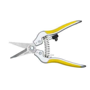 OASIS® garden shears with rubberised handles, yellow, 17.5 cm OASIS® garden shears with rubberised handles, yellow, 17.5 cm