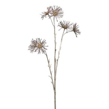 Artificial flower branch Marguerite SNOFEL, burgundy red, 28"/70cm