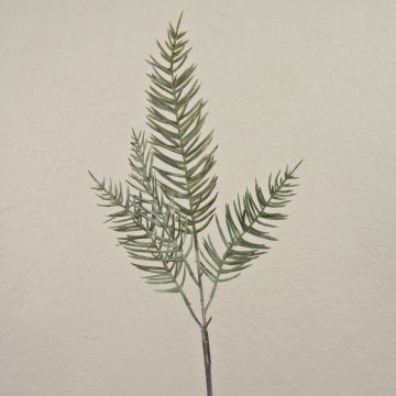 ZOLTAN decorative cypress branch, frosted, green, 75cm