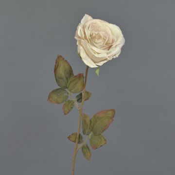 Artificial rose NAJMA, dried look, cream-pink, 65 cm, Ø10 cm Artificial rose NAJMA, dried look, cream-pink, 65 cm, Ø10 cm