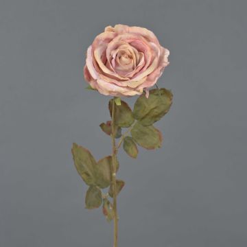 Artificial rose NAJMA, dried look, dusky pink, 65cm, Ø10cm Artificial rose NAJMA, dried look, dusky pink, 65cm, Ø10cm
