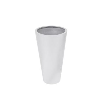 Plant pot LEOPOLDO, silver, 27"/69cm, Ø15"/39cm Plant pot LEOPOLDO, silver, 27"/69cm, Ø15"/39cm