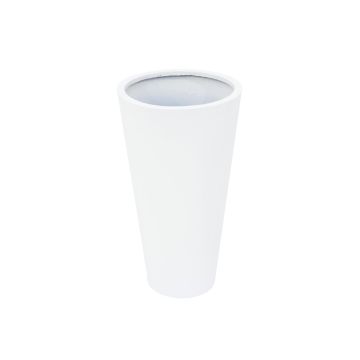LEOPOLDO plant pot, white, 69 cm, Ø39 cm