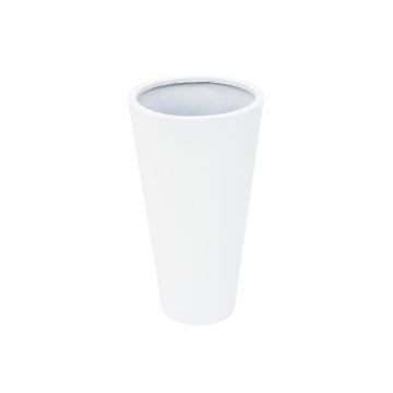 Plant pot LEOPOLDO, white, 27"/69cm, Ø15"/39cm Plant pot LEOPOLDO, white, 27"/69cm, Ø15"/39cm