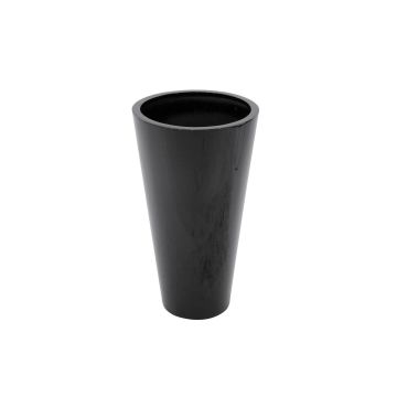 Plant pot LEOPOLDO, black, 27"/69cm, Ø15"/39cm Plant pot LEOPOLDO, black, 27"/69cm, Ø15"/39cm