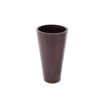 Plant container LEOPOLDO, brown, 27"/69cm, Ø15"/39cm