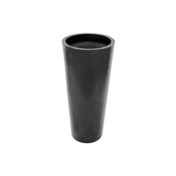 LEOPOLDO plant pot, black, 110 cm, Ø50 cm