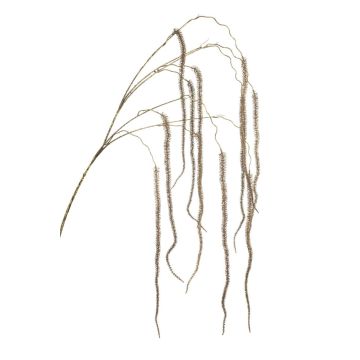 Decorative amaranth branch YAELLE with flowers, hanging, brown, 5ft/140cm Decorative amaranth branch YAELLE with flowers, hanging, brown, 5ft/140cm