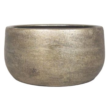 Ceramic bowl AGAPE with texture, gold, 5,5"/14cm, Ø11,5"/29cm Ceramic bowl AGAPE with texture, gold, 5,5"/14cm, Ø11,5"/29cm