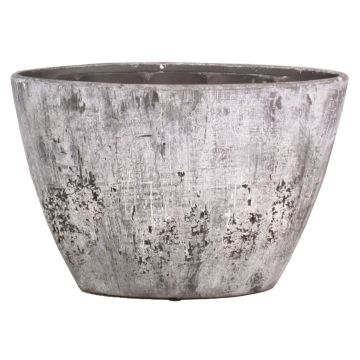 Oval ceramic orchid pot ADELPHOS, stone look, dark grey-white, 13"x5.7"x9"/32x14.5x22.5cm Oval ceramic orchid pot ADELPHOS, stone look, dark grey-white, 13"x5.7"x9"/32x14.5x22.5cm