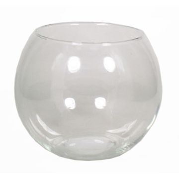 Ball vase TOBI OCEAN made of glass, clear, 6"/15cm, Ø8"/20cm Ball vase TOBI OCEAN made of glass, clear, 6"/15cm, Ø8"/20cm