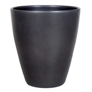 Ceramic vase TEHERAN PALAST, anthracite, 7"/17cm, Ø5.3"/13,5cm