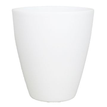 Ceramic vase TEHERAN PALAST, white matt, 7"/17cm, Ø5.3"/13,5cm