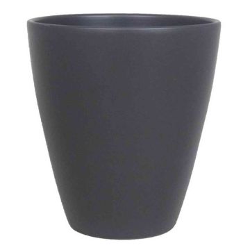 Ceramic vase TEHERAN PALAST, anthracite matt, 7"/17cm, Ø5.3"/13,5cm
