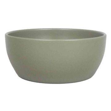 Ceramic bowl TEHERAN BRIDGE, olive green matt, 3.3"/8,5cm, Ø7"/18,5cm