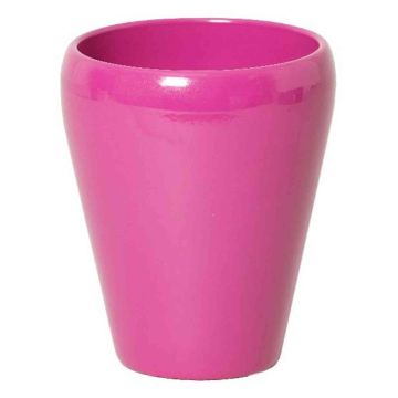 Orchid vase NAZARABAD, ceramic, pink, 7"/17cm, Ø5.5"/14cm
