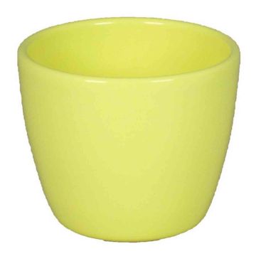 Small flower pot TEHERAN BASAR, ceramic, light yellow, 2.4"/6cm, Ø3"/7,5cm