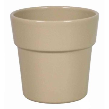 Orchid pot MARIVAN, ceramic, beige, 4.9"/12,5cm, Ø5.3"/13,5cm
