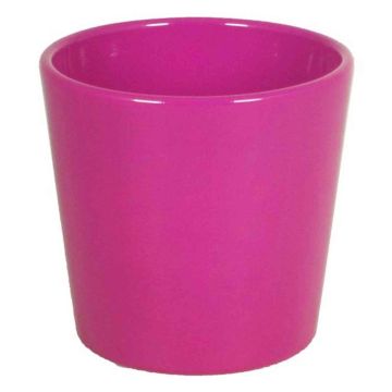 Orchid pot BANEH, ceramic, pink, 4.9"/12,5cm, Ø5.3"/13,5cm