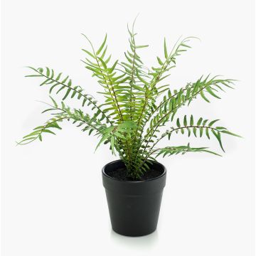 Artificial CASCOT ribbed fern, green, 20 cm