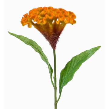 Artificial flower: cockscomb ANUBIS, yellow-orange, 60cm, Ø14cm Artificial flower: cockscomb ANUBIS, yellow-orange, 60cm, Ø14cm