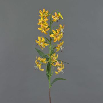 Artificial flower, tiger lily ARAMAIO, yellow, 80 cm, Ø 13 cm Artificial flower, tiger lily ARAMAIO, yellow, 80 cm, Ø 13 cm
