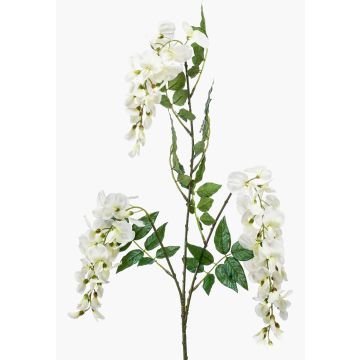 Artificial wisteria branch ONORATO with flowers, cream, 70cm Artificial wisteria branch ONORATO with flowers, cream, 70cm