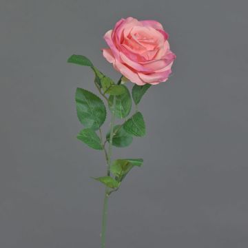 Artificial rose PEZOS, pink, 60cm, Ø10cm