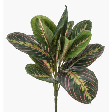 Artificial arrowroot plant SITULA on a stem, green and red, 30 cm