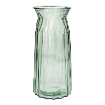 RUBIE glass table vase, green-clear, 24cm, Ø11cm RUBIE glass table vase, green-clear, 24cm, Ø11cm