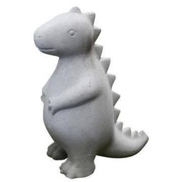 T-Rex dinosaur figurine NIONA, made of cement, grey, 10"x5.1"x12"/26x13x31cm T-Rex dinosaur figurine NIONA, made of cement, grey, 10"x5.1"x12"/26x13x31cm
