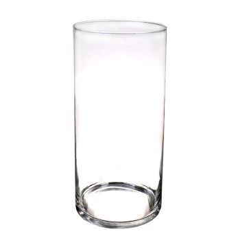Cylinder candle holder SANYA AIR made of glass, clear, 24"/60cm, Ø7"/19cm
