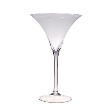 XXL Martini glass SACHA AIR on pedestal, clear, 16"/40cm, Ø 10"/25cm