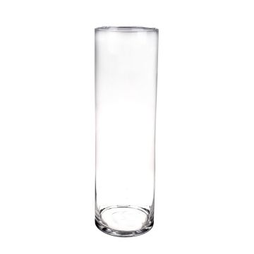 Cylinder floor vase SANYA AIR made of glass, clear, 20"/50cm, Ø6"/15cm