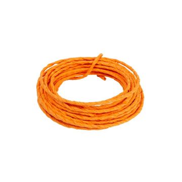 WALLIS craft paper wire, orange, 5m, Ø1.5mm
