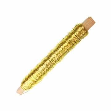 Heavy-duty decorative enamelled wire ZELMA, gold, 100g, 50m, Ø0.5mm
