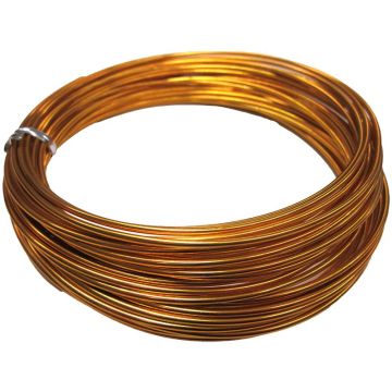 TANEA aluminium wire, gold-coated, 12m, Ø2mm