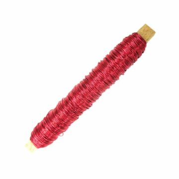 Heavy-duty decorative enamelled wire ZELMA, red, 100g, 50m, Ø0.5mm