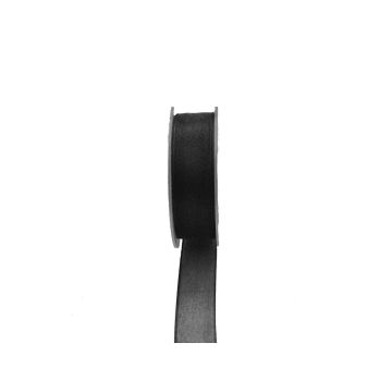 OSNA organza ribbon, black, 25m, 25mm OSNA organza ribbon, black, 25m, 25mm