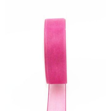 OSNA organza ribbon, hot pink, 25m, 25mm