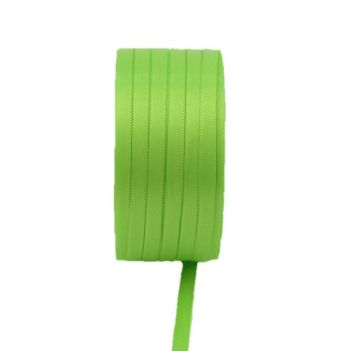 VIPKE double satin ribbon, apple green, 50m, 6mm
