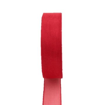 Organza band OSNA, red, 164ft/50m, 10mm Organza band OSNA, red, 164ft/50m, 10mm