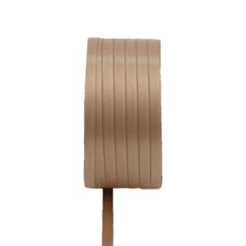 VIPKE double satin ribbon, light brown, 50m, 3mm VIPKE double satin ribbon, light brown, 50m, 3mm