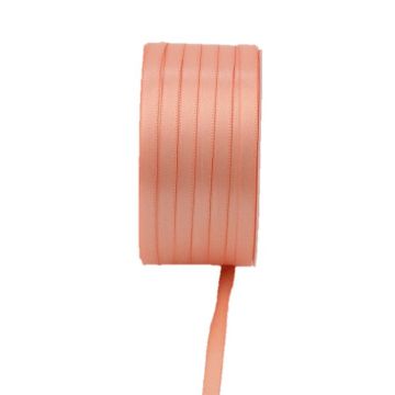 Twin satin ribbon VIPKE, apricot, 164ft/50m, 3mm Twin satin ribbon VIPKE, apricot, 164ft/50m, 3mm
