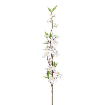 Artificial apple blossom branch KROVER with flowers, white, 31"/80cm