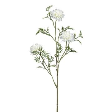 Artificial chrysanthemum branch FALTON, white, 22"/55cm Artificial chrysanthemum branch FALTON, white, 22"/55cm