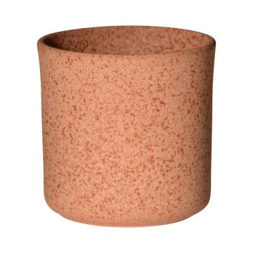Ceramic flower pot ARAYA, speckled, brown, 5"/13cm, Ø5"/13cm