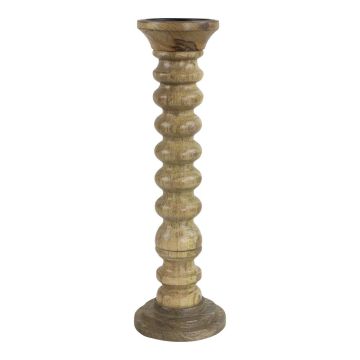 Mango wood SERAPHINE candle holder, brown, 40 cm, Ø12.5 cm Mango wood SERAPHINE candle holder, brown, 40 cm, Ø12.5 cm