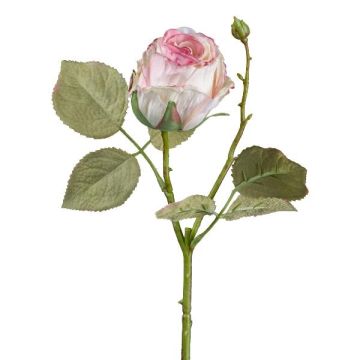 Decorative flower Rose flower ZORKLIN, pink, 18"/45cm